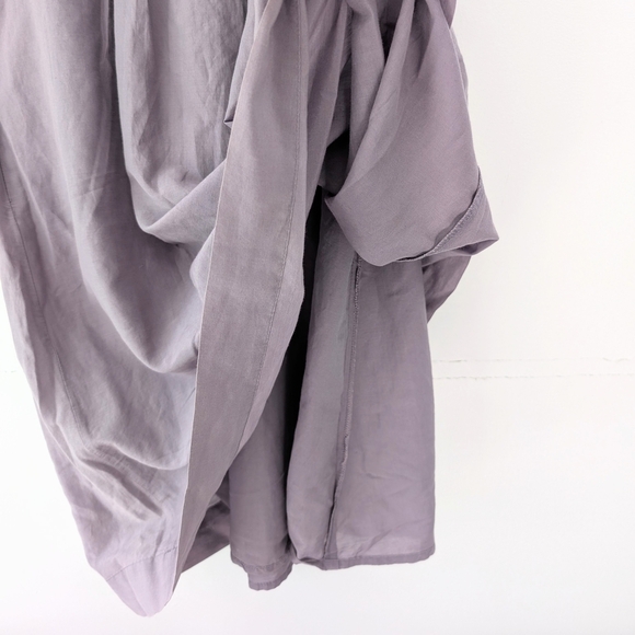 Margit Brandt Danish Designer Romatic Ruffled Lavender Mini Dress * Size Medium - Picture 7 of 8